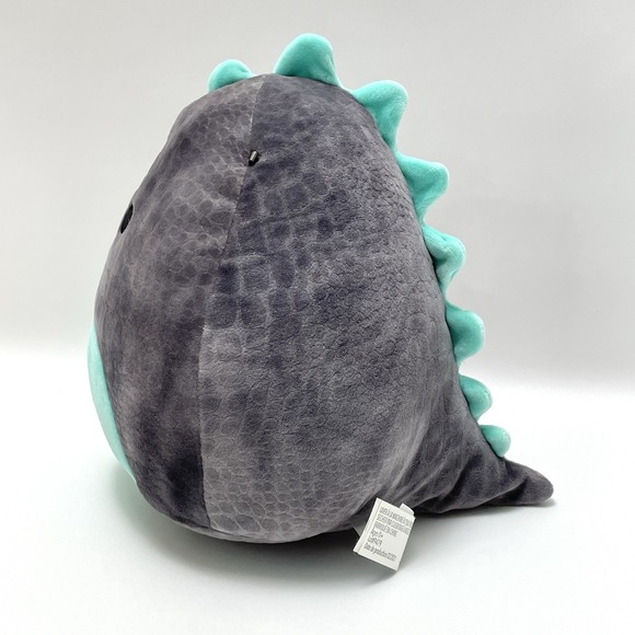 Squishmallow Chuey 8"‎ T-REX Dinosaur Plush Stuffed Animal Soft Gray & Teal - Picture 2 of 10